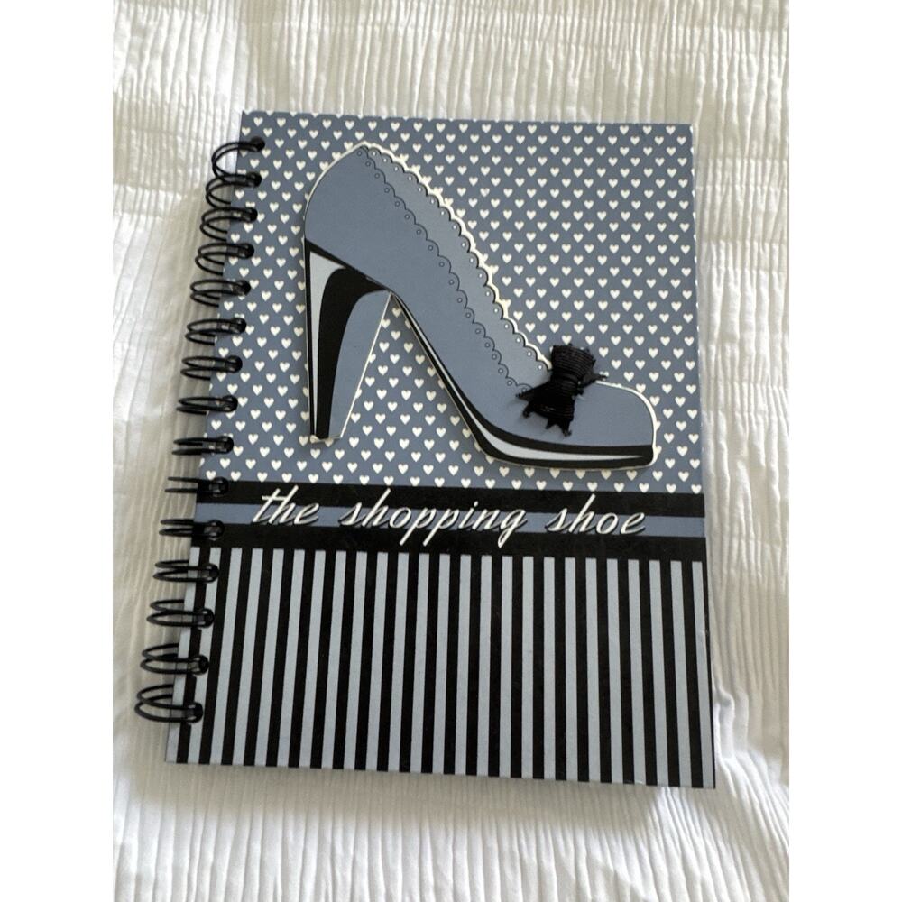 The Icing by Clarie's Blue Shoe Shopping Notebook Lined Journal Fashion Girly